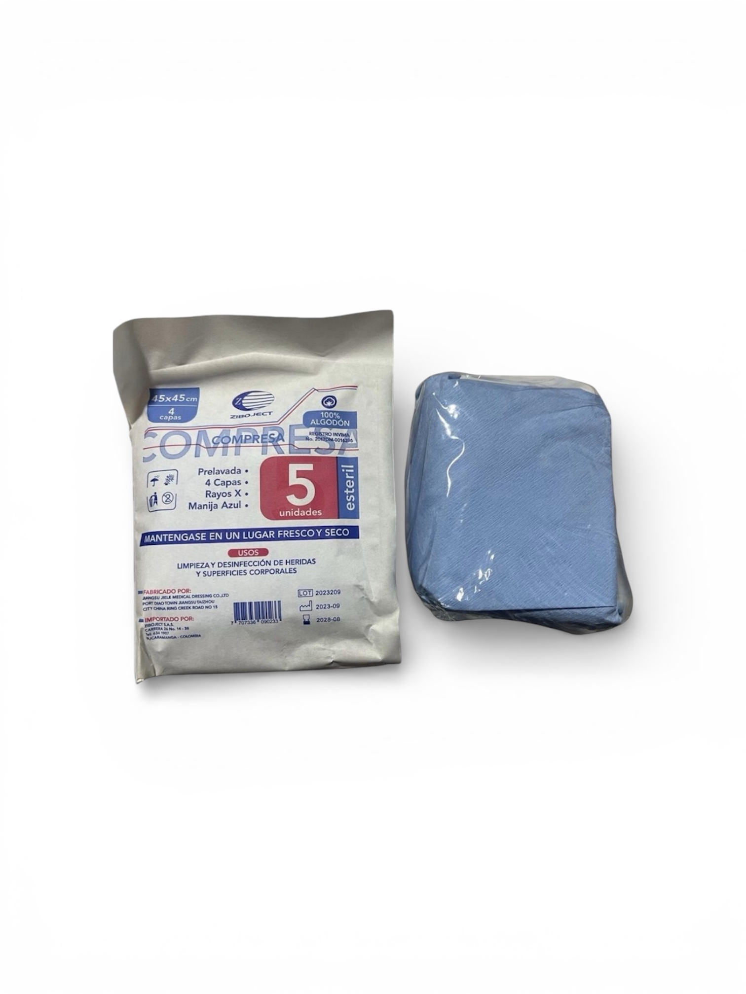 Compresa no estéril